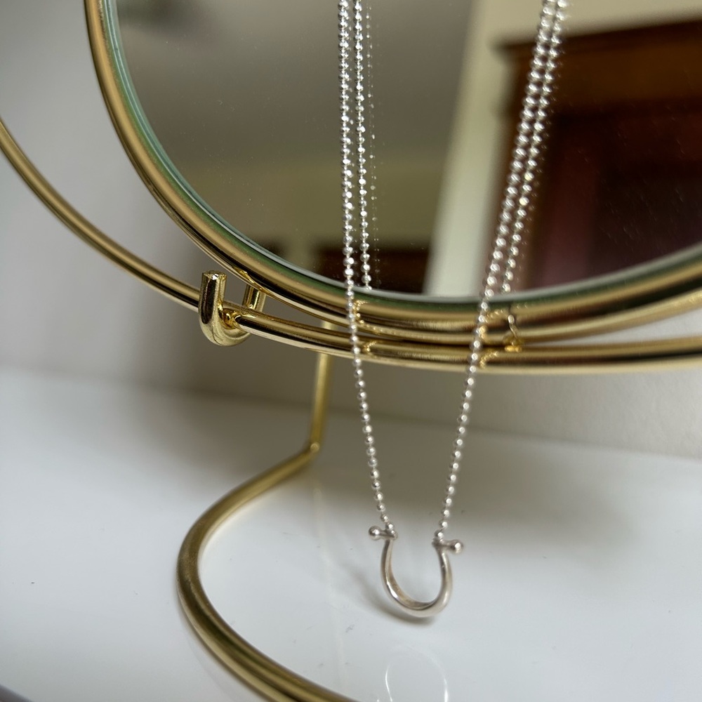Sterling Silver Horseshoe Necklace by Chan Luu